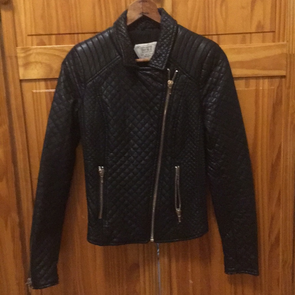 Zara faux leather jacket